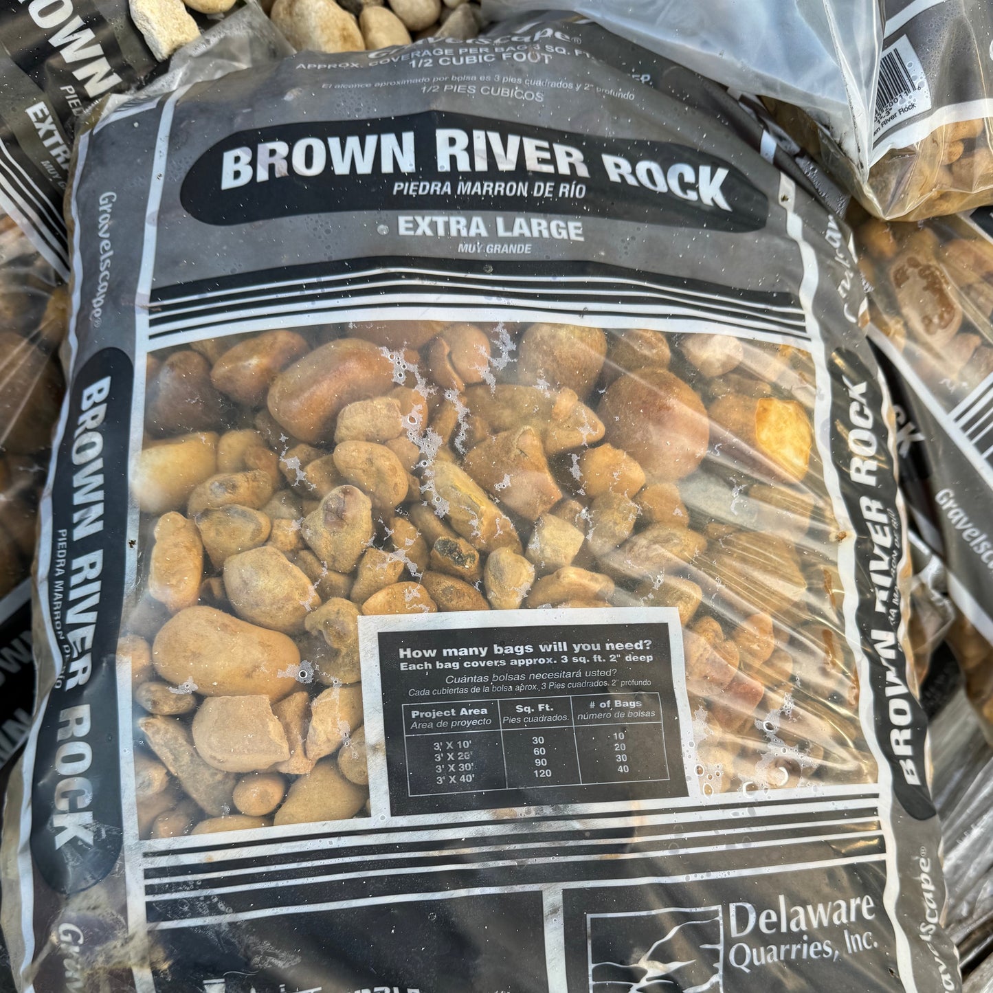 Brown River Rock XL