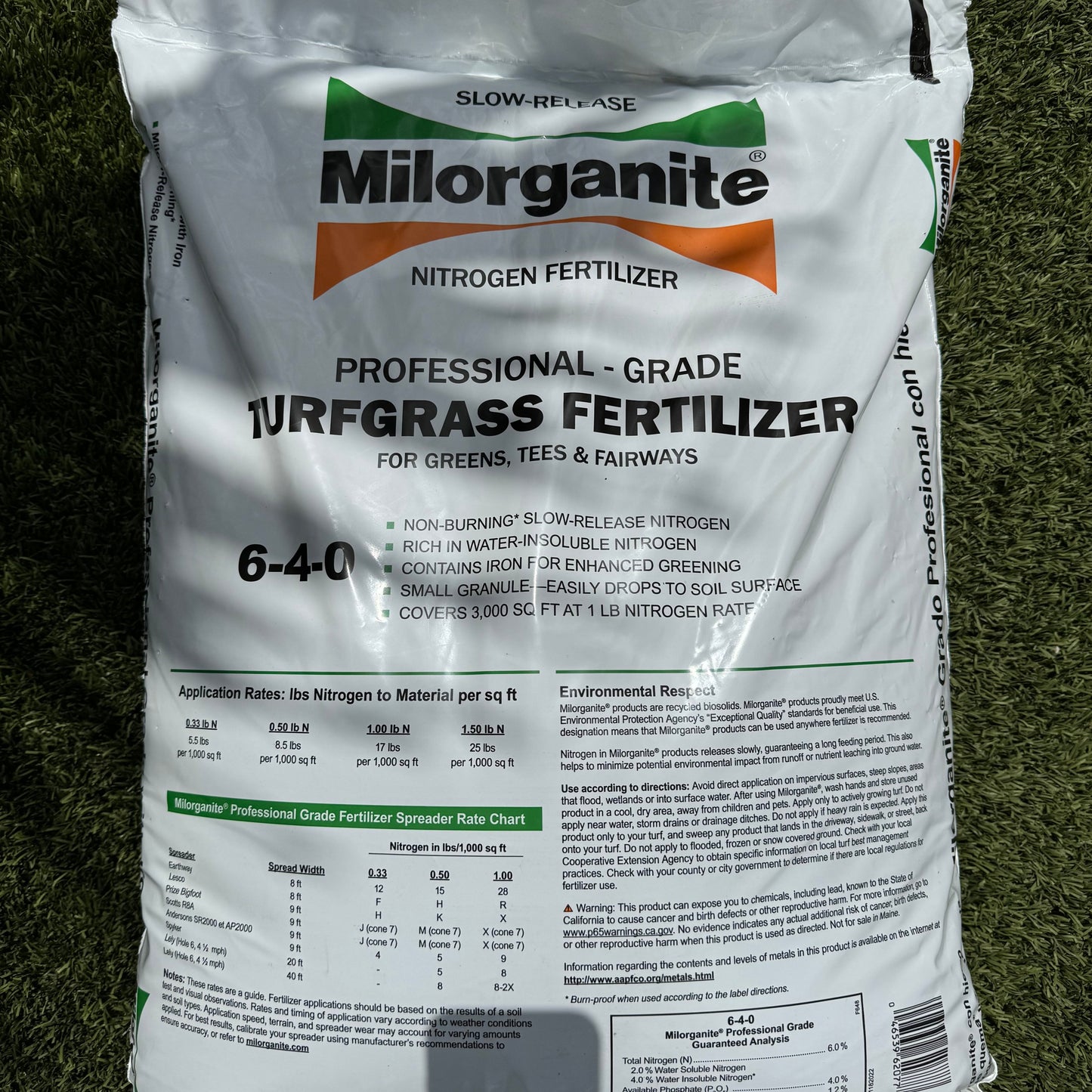 Milorganite 6-4-0 Grass